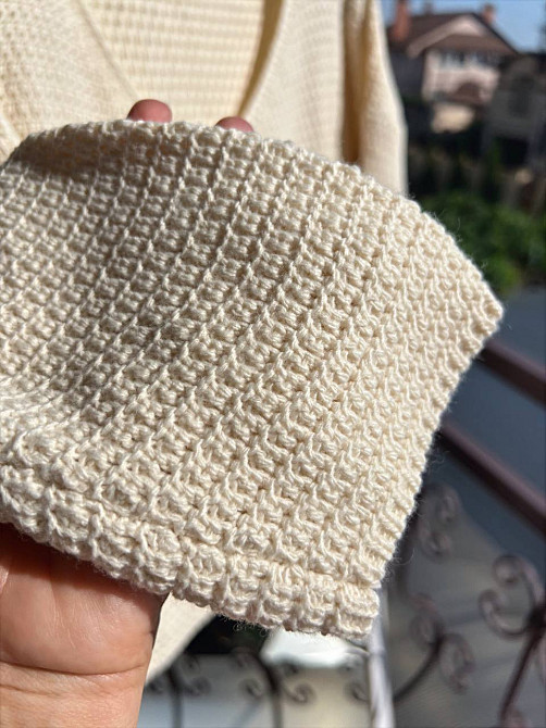 Джемпер жіночий MIX RAY 6770 светр мис ажурна в'язка, молочний, one size Одеса - фото 5