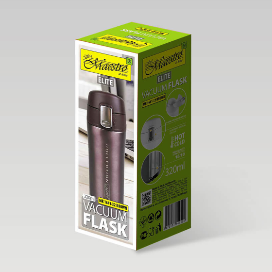 Термочашка 320мл коричневий Maestro MR-1641-32-BROWN Житомир