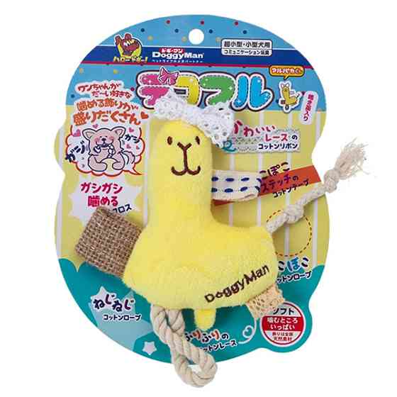 DoggyMan Fully Decorated Alpaca ДОГГІМЕН АЛЬПАКА З ДЕКОРОМ м’яка іграшка з пищалкою для собак Київ