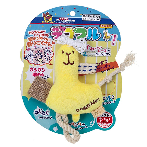 DoggyMan Fully Decorated Alpaca ДОГГІМЕН АЛЬПАКА З ДЕКОРОМ м’яка іграшка з пищалкою для собак Київ - фото 1