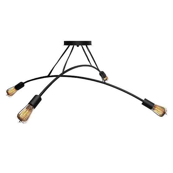 Люстра подвесная MSK Electric Orion на четыре лампы Е27 NL 9832-4 BK черная Одесса