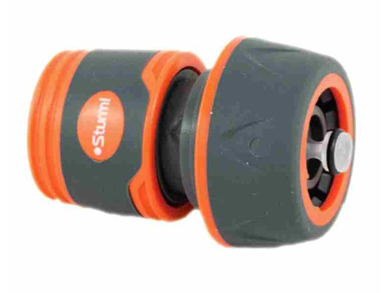 З'єднувач для шланга 1/2” з аквастопом двокомпонентний Sturm 3015-09-1/2P (читувати опис) Рівне - фото 1