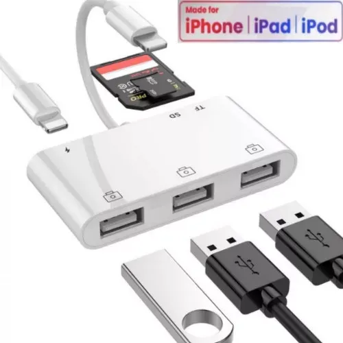 Адаптер Lightning to USB*3 Camera Reader HUB для iPhone iPad iPod Луцьк - фото 2
