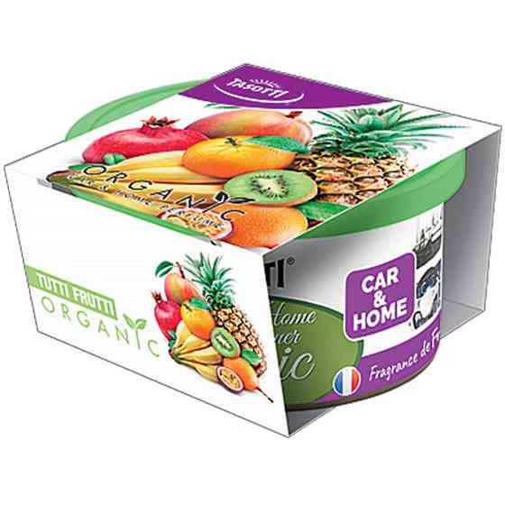 Ароматизатор для авто консерва "Organic" Tutti Frutti (Тутті Фрутті) 42г Tasotti Київ
