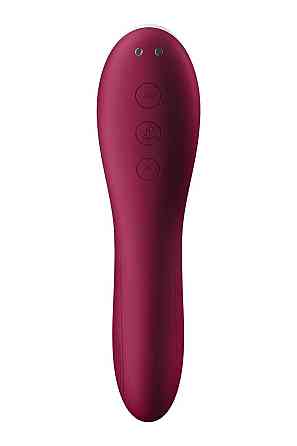 Вакуумний кліторальний стимулятор із вібрацією Satisfyer Dual Crush Sex Aura Київ