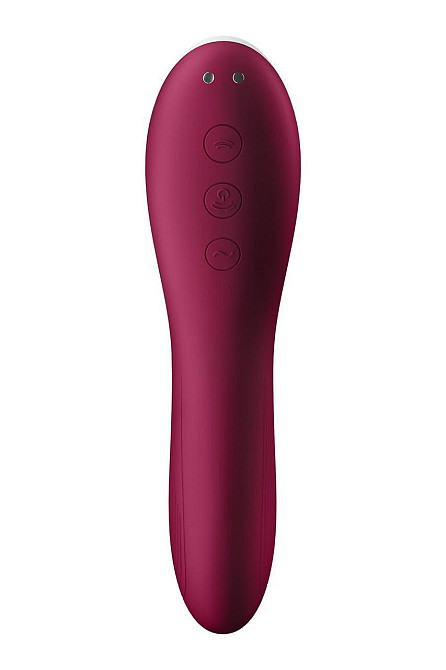 Вакуумний кліторальний стимулятор із вібрацією Satisfyer Dual Crush Sex Aura Київ - фото 3