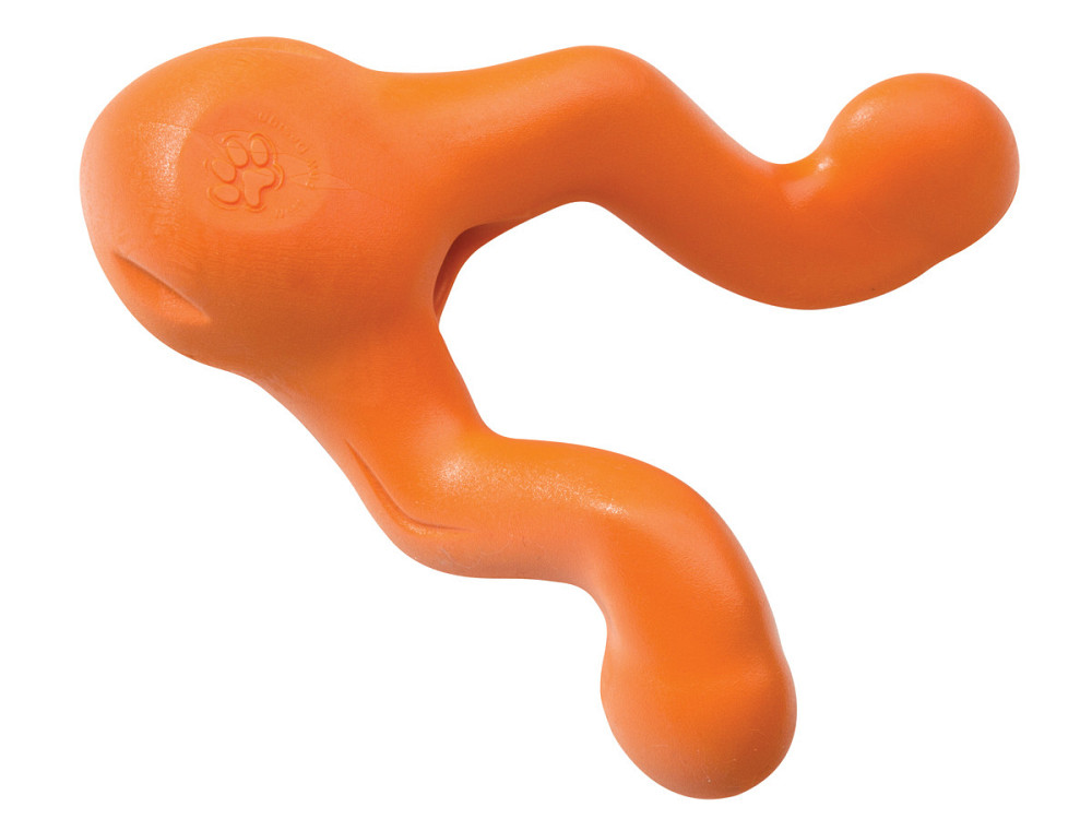 West Paw Tizzi Dog Toy (Вест Пав Тиззи) игрушка для собак с отверстием для лакомств Маленький - 11 см, Оранжевый Запорожье - изображение 1