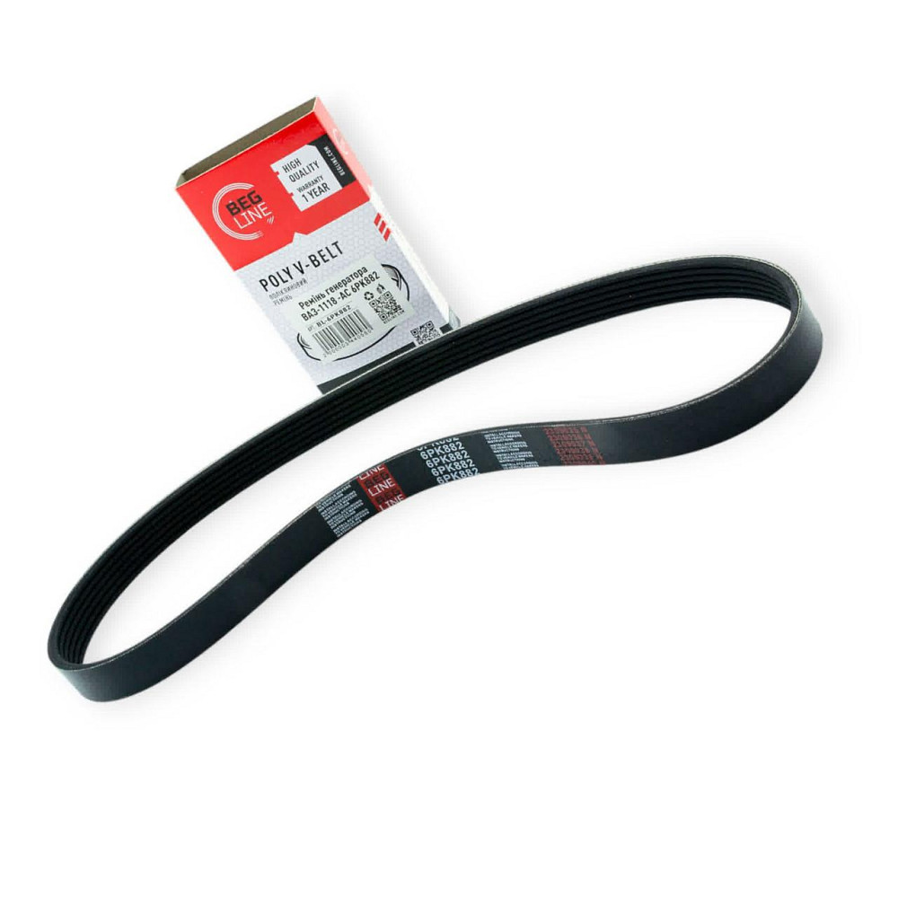 Ремень ручейковый 1118-Калина (1,6) 6РК882 () генератора Мукачево - изображение 1