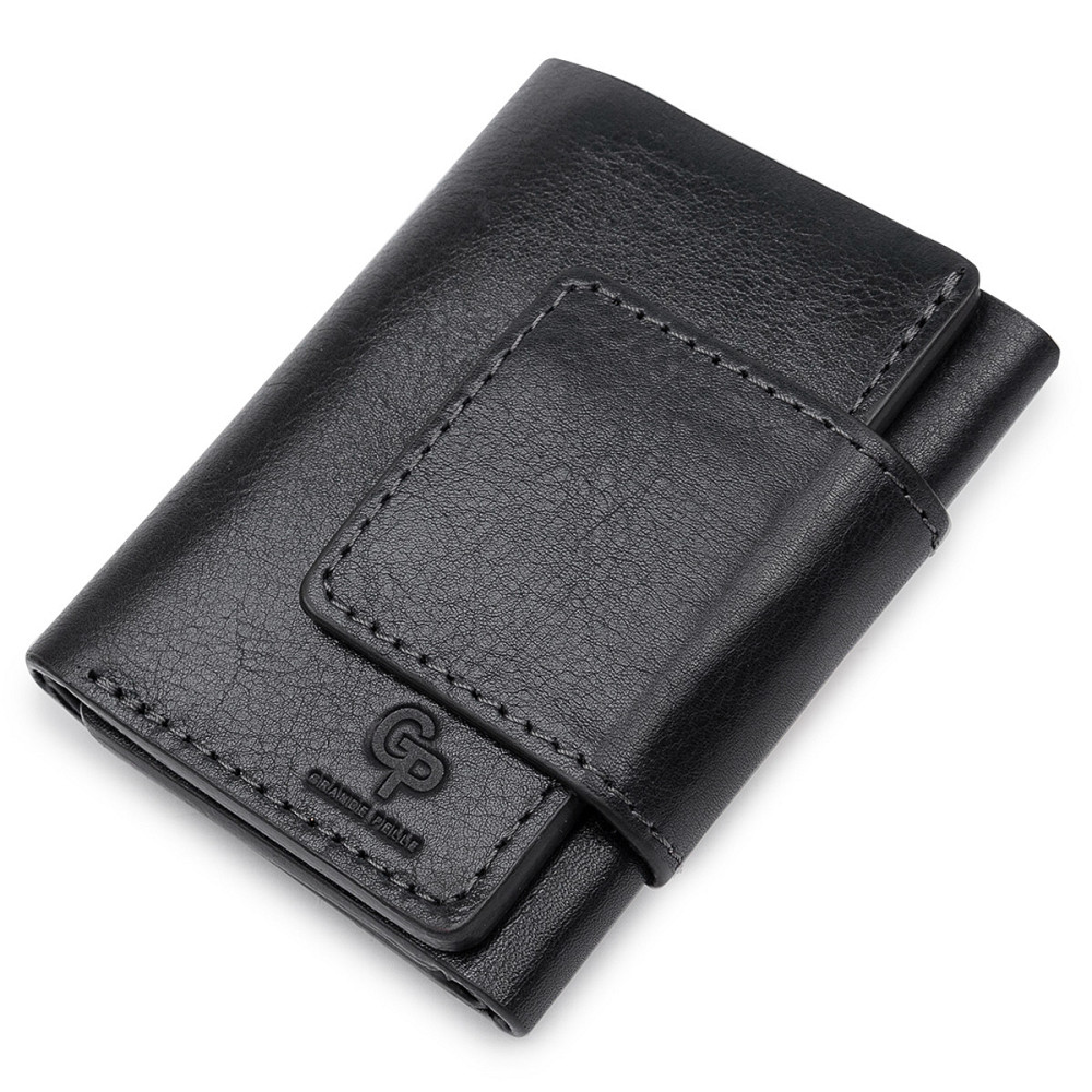 Чоловіче шкіряне портмоне GRANDE PELLE 11511 Синій Київ - фото 1