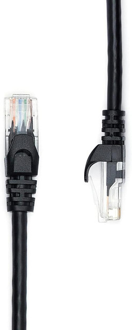 Кабель Ethernet Amazon Basics RJ45 Cat6 3 м черный UTP 250MHz 10Gbps 26AWG snagless PVC патчкорд Киев - изображение 2