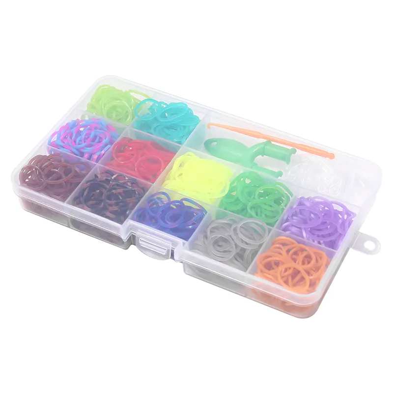 Набор резинок для вязания ярких браслетов в пластиковом контейнере, сет №1 Каменец-Подольский - изображение 3