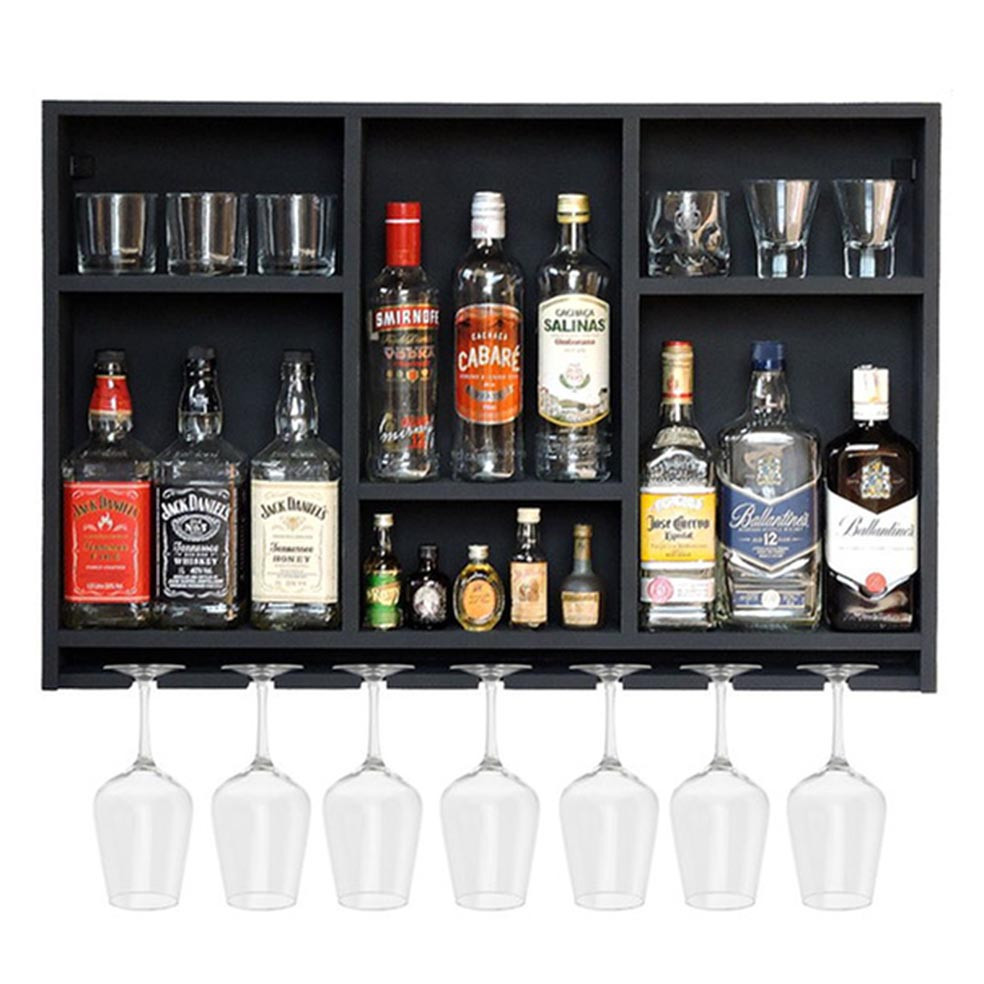 Настенная винная полка 