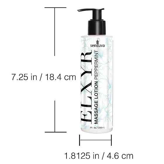 Лосьйон для масажу ніг та ступень Sensuva ELXYR Massage Lotion Peppermint (236 мл) Sex Aura Київ