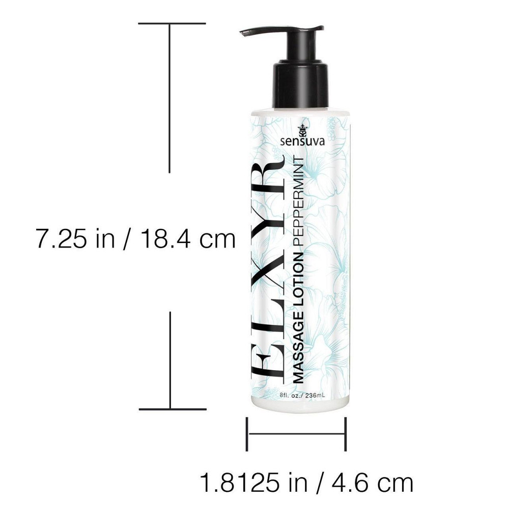 Лосьйон для масажу ніг та ступень Sensuva ELXYR Massage Lotion Peppermint (236 мл) Sex Aura Київ - фото 3