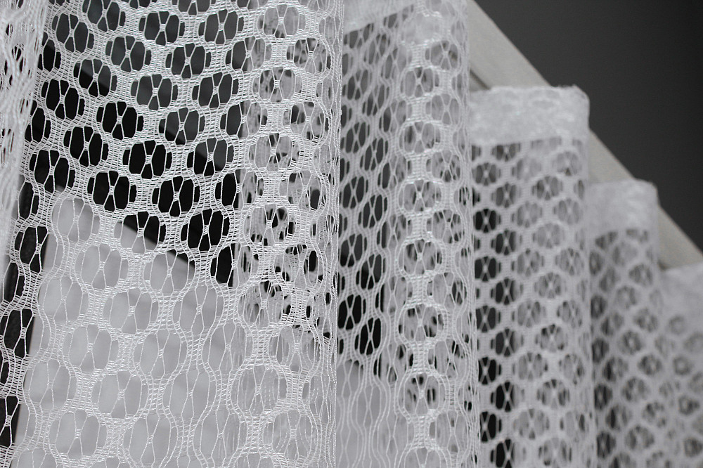 Кухонная арка VR-Textil № 000к сетка из макраме белый с золотисто-кремовым 270х175 см (51-074) Киев - изображение 6