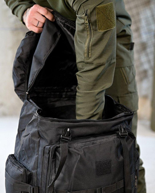 Рюкзак тактичний 50 л Darvall чорний ПП4628 Одеса - фото 6