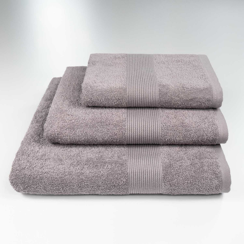 Набір махрових рушників з Бордюром 3шт GM Textile 40х70см, 50х90см, 70х140см 400г/м2 (Кавовий) Суми - фото 1