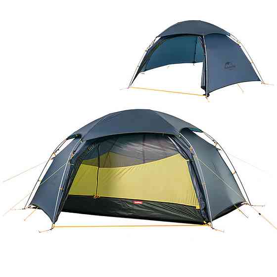 Намет двомісний зі сферичним куполом Naturehike Cloud Peak 2 NH19K240-Y, 15D, темно-синій Київ