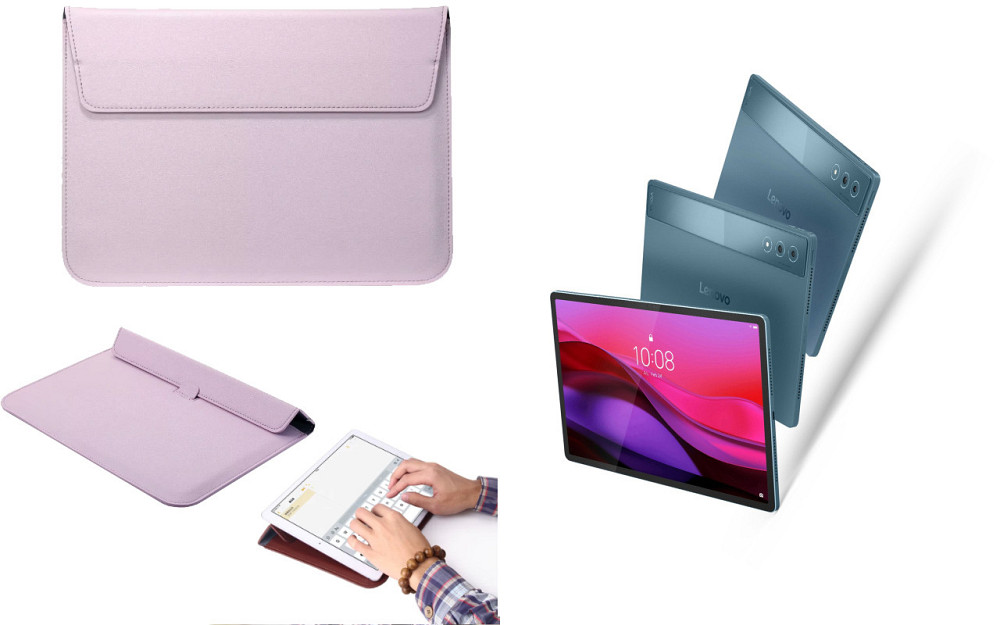 Чохол-конверт VitoCase для Lenovo Yoga Tab Plus, з функцією підставки для планшета Фіолетовий Київ - фото 1