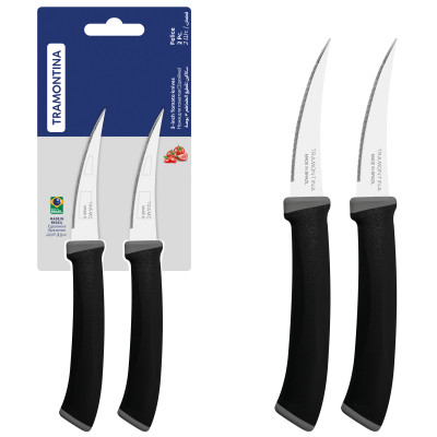 Набір ножів Tramontina Felice Black Tomato 76 мм 2 шт (23495/203) Вінниця - фото 2