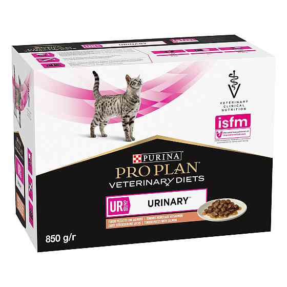 Вологий дієтичний корм PRO PLAN VETERINARY DIETS UR ST/OX Urinary для дорослих котів для розчинення та зниження утворення струвітних каменів, шматочки Київ