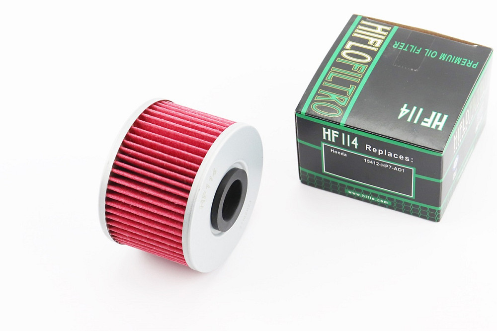 Фільтр-елемент масляний HF114 (69x47мм) HONDA Pioneer, SXS, TRX 400-1000, ATV Київ - фото 1