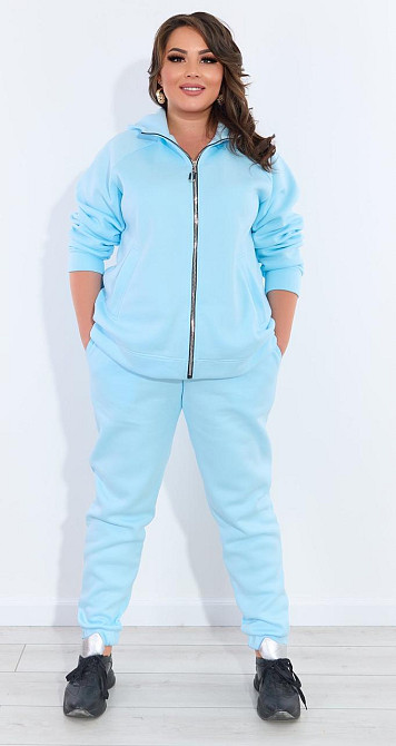 Комфортный тёплый костюм на змейке (48-50) Киев - изображение 1