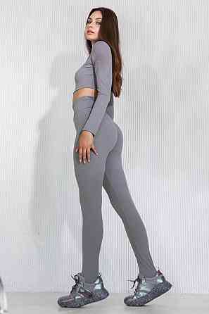 Лосини у рубчик з пуш-ап TotalFit LG146 XXL, Серый Киев