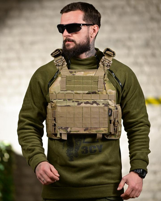Плитоноска Plate Carrier 4 точки сброса мультикам ТР6529 Одесса - изображение 1