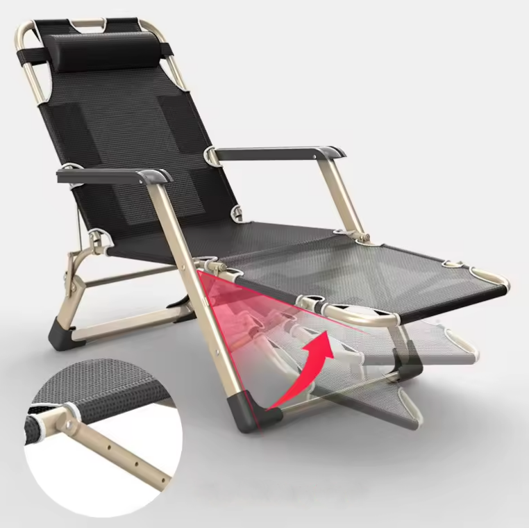 Розкладне крісло ліжко лежак з подушкою LEOBRO (FCB-S07-PM) Київ - фото 1