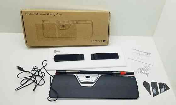 Ергономічна мишка для контурного дизайну з підставкою на зап'ястя Contour Roller Mouse Red (Б клас) Луцк