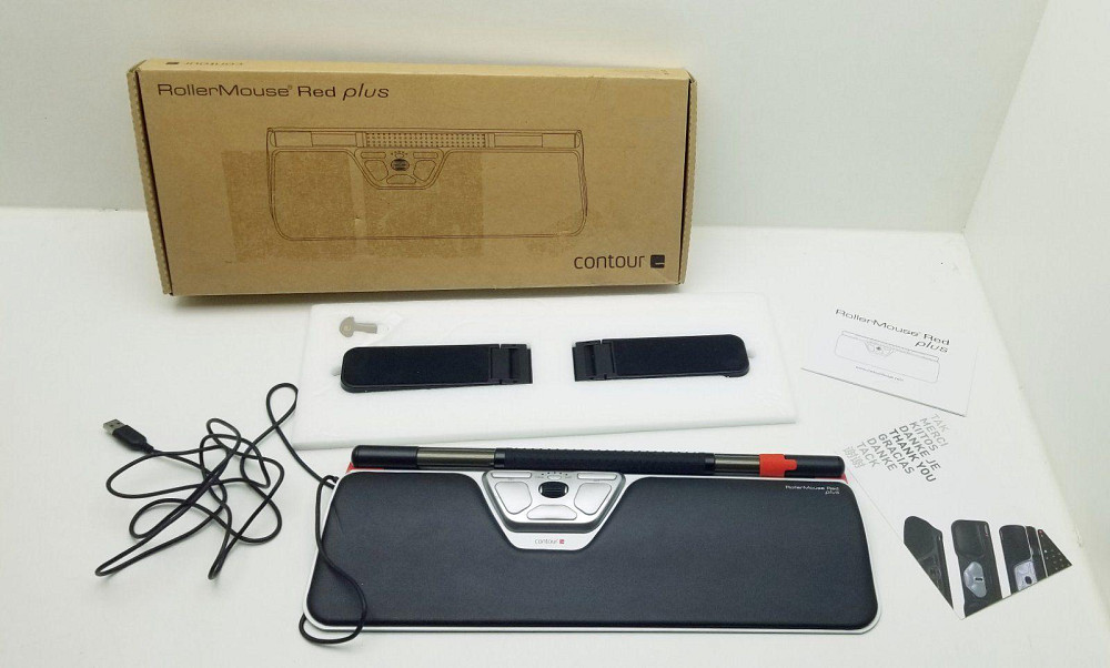 Ергономічна мишка для контурного дизайну з підставкою на зап'ястя Contour Roller Mouse Red (Б клас) Луцк - изображение 1