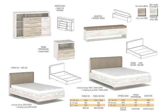 Кровать ламель 1600 (без ламелей) Ким Львов