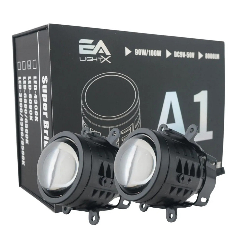 Универсальные противотуманные линзы А1 с азотной капсулой 12-48v 100W Харьков - изображение 1