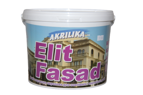 Фарба водоемульсійна Elit Fasad фасадна 7 кг Akrilika Харків