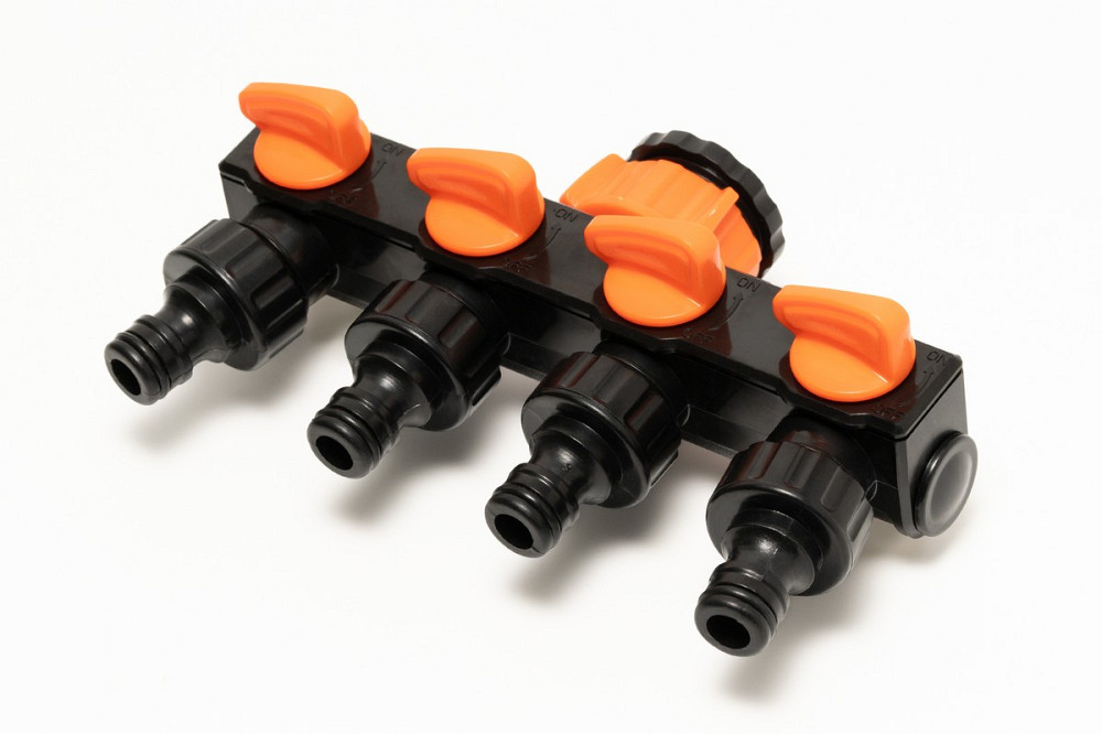 MASTERTOOL Розподільник чотирьохканальний MASTERTOOL з регулювальними вентилями ¾" - 1" ВР 92-9 Киев - изображение 2