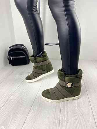 Снікерси жіночі SEASTAR зелені еко-замша 38р. (1103) Коломия