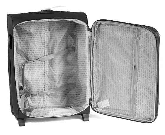 Валіза тканинна WINGS 1701 мала 55 см 2 колеса сіра Київ