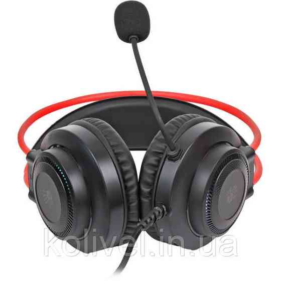 Ігрова гарнітура A4-Tech Bloody G200, USB, чорно-червона (G200 Bloody (Black+Red)) Киев
