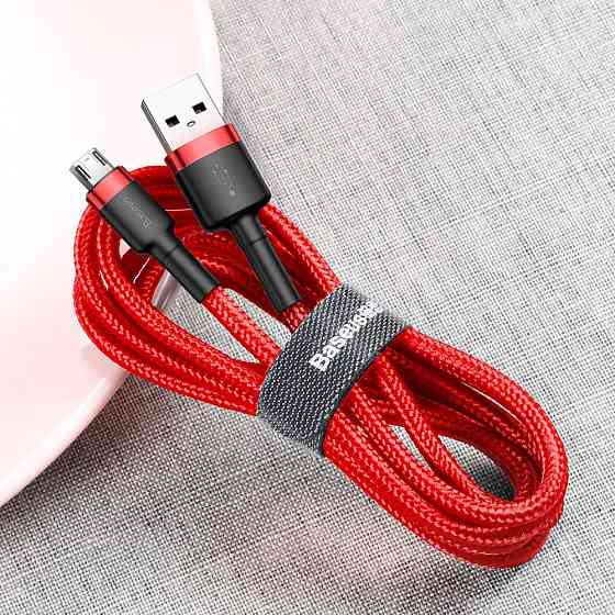 Кабель Baseus Cafule Micro USB 1.5A 2м серый/черный Львов