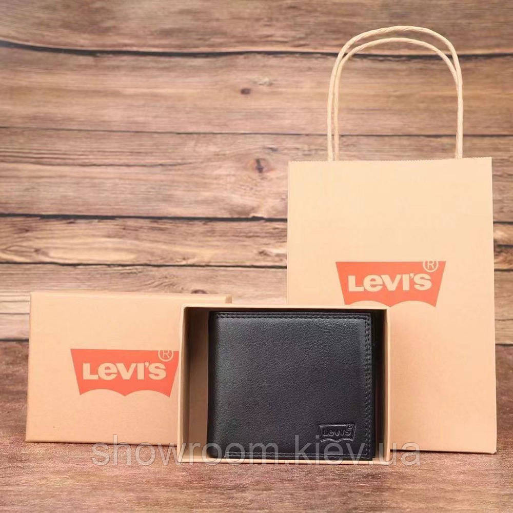 Мужской кожаный кошелек Levis (4452) Киев - изображение 3