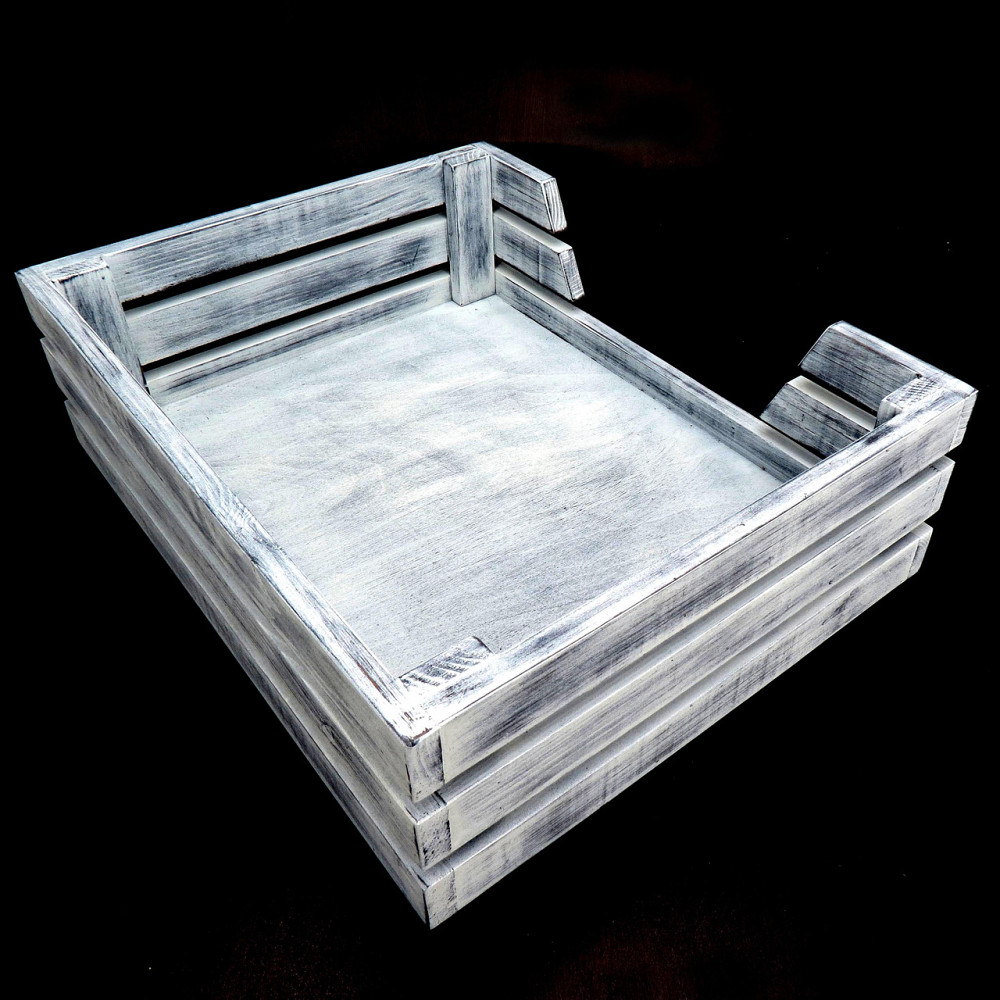 Лежак дерев'яний для собаки "Лессер 50х30" шеббі Миколаїв - фото 2