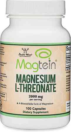 L-треонат магния Double Wood Magnesium L-Threonate 2000 mg 100 capsules Луцк
