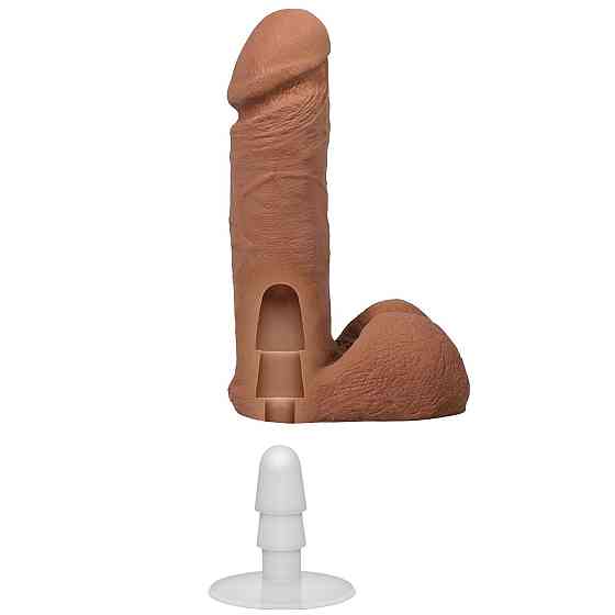 Фалоімітатор Doc Johnson The Realistic Cock ULTRASKYN - 6 Inch with Balls Caramel Sex Aura Київ