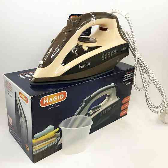 Утюг Magio MG-134 мощностью 2400 Вт с паровым ударом и керамической подошвой для легкого глажения Киев