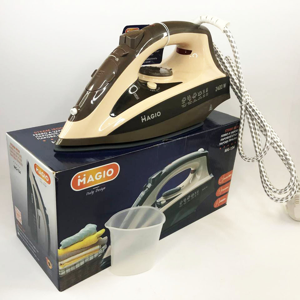 Утюг Magio MG-134 мощностью 2400 Вт с паровым ударом и керамической подошвой для легкого глажения Киев - изображение 5