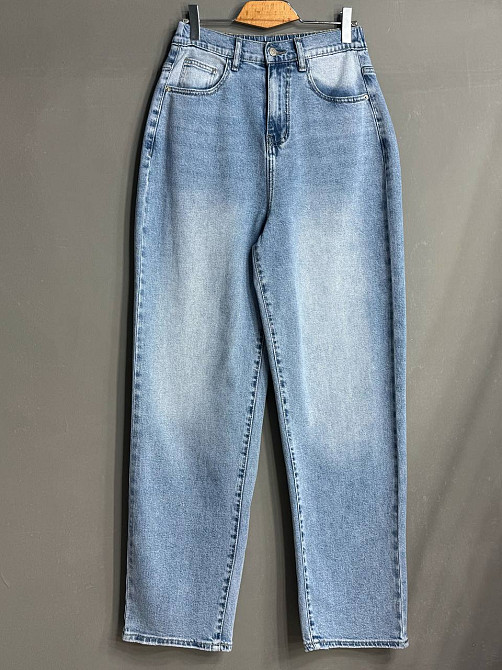 Джинсы женские Liana 1-051 SKATER MOM с резинкой на талии большие размеры голубые, голубой, 33, 33, 93 см, 116 см Киев - изображение 9