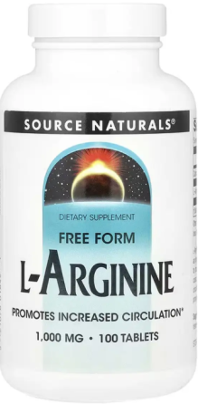 L Аргінін Source Naturals L-Arginine 1000 mg 100 таб Київ