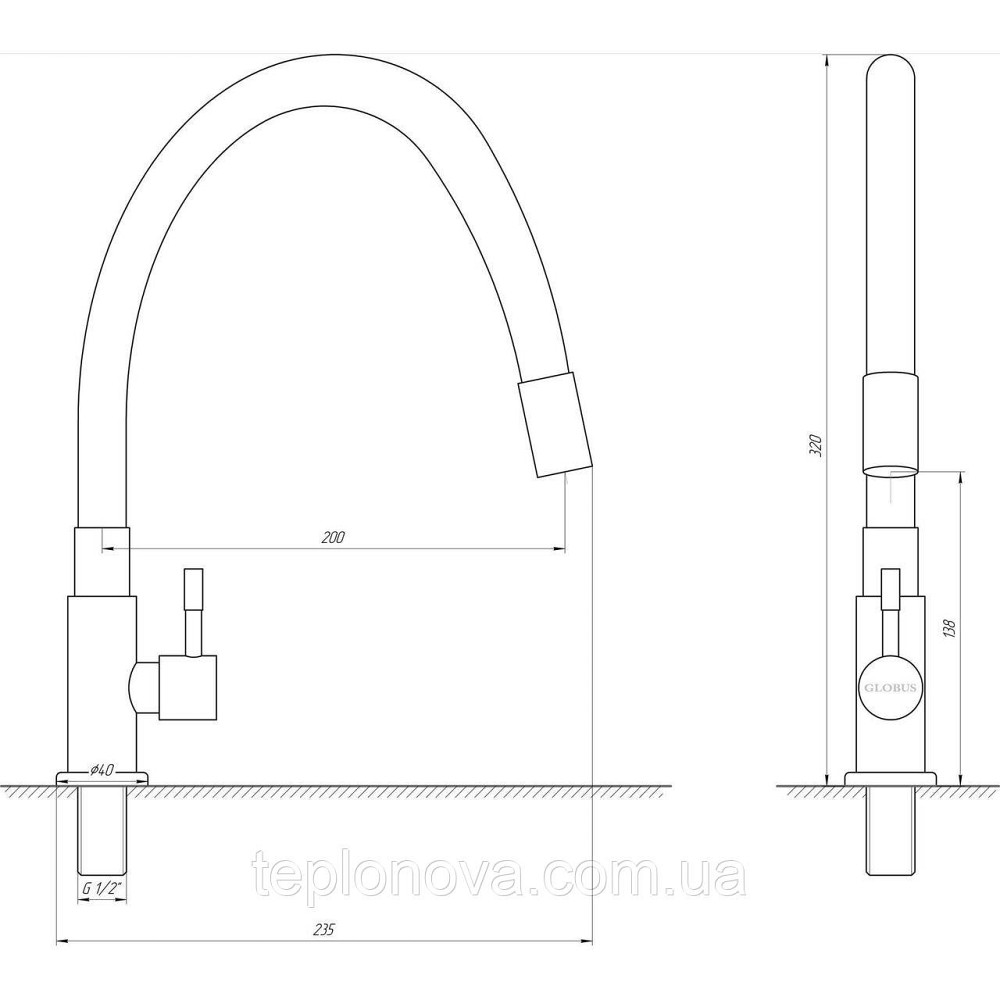 Монокран Globus Lux ALPEN SUS-004SN Чернівці - фото 4