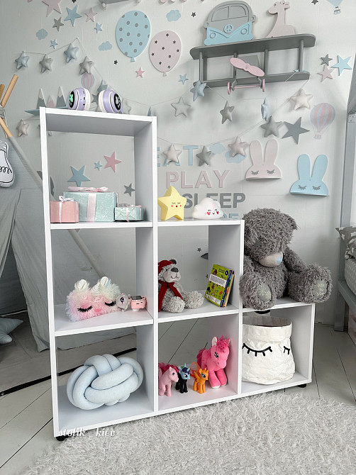 Стелаж пірамідка дитячий. Полиця для книг та іграшок Київ - фото 5